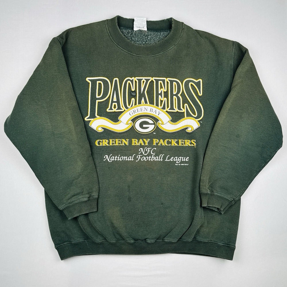 Green Bay Packers Crewneck Sweatshirt XL Vintage 90s NFL Distressed